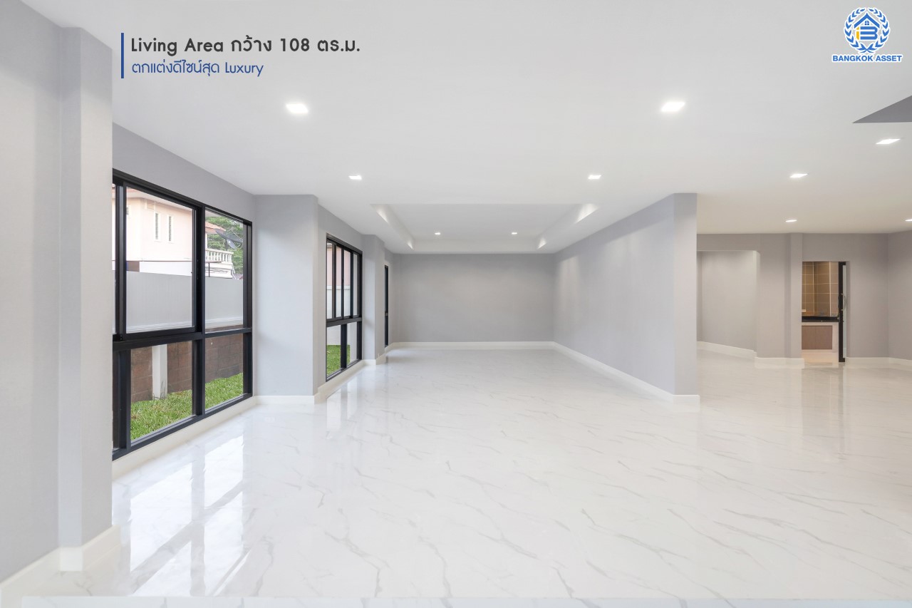 คฤหาสน์ตกแต่งใหม่ คุณภาพ LH ม.ชลลดา บางบัวทอง แปลงมุม เนื้อที่ 121 ตร.ว. ตกแต่งหรูหรา ตอบโจทย์ครอบครัวใหญ่ ด้วยฟังก์ชัน 4 ห้องนอน 6 ห้องน้ำ 1 ห้องอเนกประสงค์ 1 ห้องแม่บ้าน จอดรถได้ถึง 4 คัน มีสนามหญ้าด้านข้างกว้างขวาง พร้อม Facilities ครบ! บนทำเลคุณภาพ เชื่อมต่อได้หลายเส้นทาง ใกล้เซ็นทรัลเวสต์เกต และรถไฟฟ้า "สถานีบางพลู"